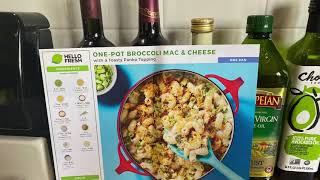 HelloFresh  Onepot Broccoli Mac amp Cheese Review 7610 [upl. by Aimek158]