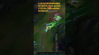 MORDEKAISER VS FIORATOPCOMO JOGAR A MATCHUP shorts leagueoflegends diamond [upl. by Kcirredal]