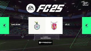 FC 25  K LEAGUE 2024 38R DAEJEON HANA vs JEJU UNITED [upl. by Ulah436]