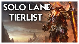 SMITE SOLO LANE TIERLIST MADE BY 1 PRO SOLO LANER [upl. by Vassell]