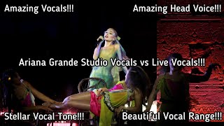 Ariana Grande Studio Vocals Vs Live Vocals [upl. by Alano666]