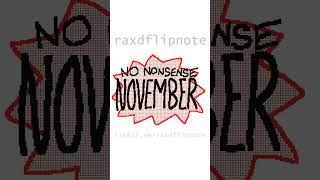 no nonsense november flipnote animation 3ds [upl. by Aihsad]