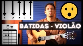 O SEGREDO DAS BATIDAS DE VIOLÃO  DICAS  EXERCÍCIOS [upl. by Ehtyaf]