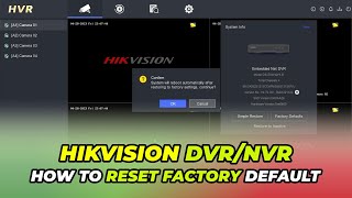 How To Reset Hikvision DVR to Factory Default  StepbyStep Guide [upl. by Adnilre]