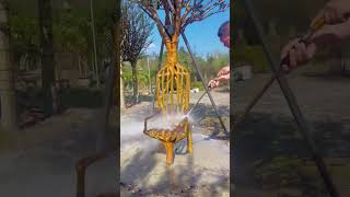 Tree chair planting process Good tools and machinery can increase work efficiency [upl. by Greenwell]