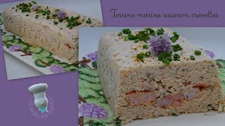 Recette de terrine marine saumon crevettes [upl. by Jordon295]