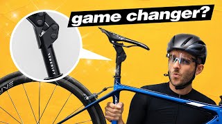 We Put A Suspension Seatpost On My £5000 Road Bike [upl. by Haelhsa]