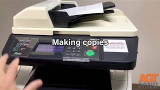 Kyocera FS 3640 MFP  Copy Scan Fax demo [upl. by Hoxsie]