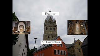 Erwitte DSO  kath Pfarrkirche St Laurentius Geläutepräsentation Turmaufnahme [upl. by Weisberg111]