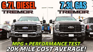 2024 Ford F350 Tremor Diesel VS F350 Gas MPG amp Performance Test 20k Cost Average Is How Much [upl. by Stock]