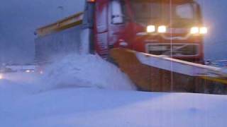 snowplow in Norway beyond the Arctic Circle [upl. by Bussy]