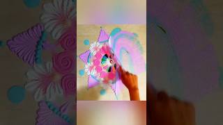 Navratri special rangoli designnavratrispecial rangoli trending creator shorts ytshorts viral [upl. by Knowles836]