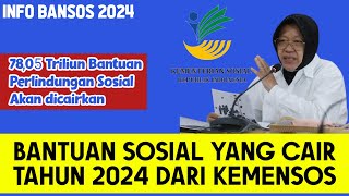 BANTUAN SOSIAL KEMENSOS YANG AKAN CAIR TAHUN 2024  Info Bansos Cair 2024 [upl. by Notlek]