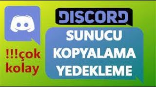 DİSCORD SUNUCU NASIL KOPYALANIR [upl. by Ennahgem]