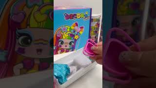 Decorating a Decora Girlz Doll with Stickers [upl. by Marley]