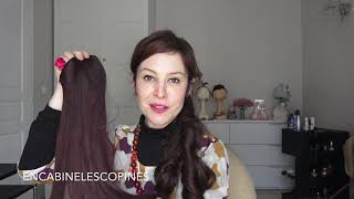 Test 3 extensions cheveux Aliexpress  postiche chignon queue de cheval extensions longueur [upl. by Dorri]