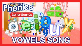 Meet the Phonics  Letter Sounds  Vowels Song  Preschool Prep Company [upl. by Wise]