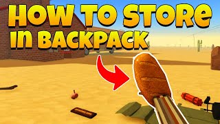 How to Store Food in Backpack in Dusty Trip [upl. by Georgeanne639]