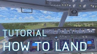 FSX How to Land  Boeing 737800  Tutorials [upl. by Yehudit]