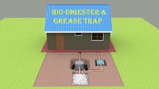 Biodigester septic tank constructionSoak pit  grease trap [upl. by Akla385]