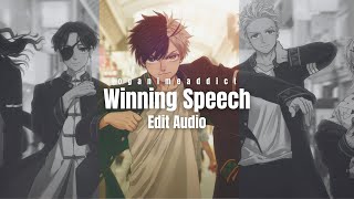 Winning Speech  Karan Aujla  Edit Audio [upl. by Alyahsat]