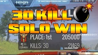 H1Z1 30 Kill Solo Win [upl. by Ecnarwal]