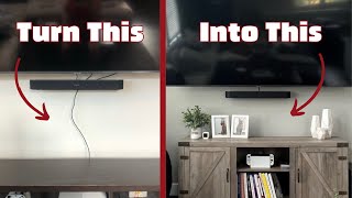 How to Hide TV Wires Behind a Wall  Even with a Fire Block  Builds by Maz [upl. by Noinatrad]