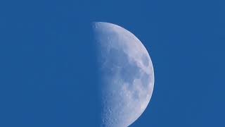 The first quarter moon located at south moon [upl. by Iorgos]