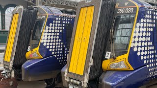 Trains at Glasgow Central Station [upl. by Leontine824]