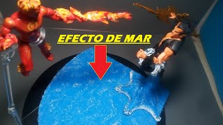 EFECTO AGUA DE MAR DIORAMA MARVEL LEGENDS DIY CUSTOM [upl. by Ynoffit717]