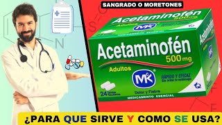 ACETAMINOFÉN 💊¿Qué es y como se usa ¿REDUCE EL DOLOR  ¡Descubre todos los detalles [upl. by Boswall]