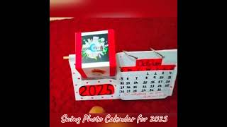 Diy Swing Photo Calendar for 2025 home  Jesme Creations  ytstudio  calendar ideas  handmade [upl. by Meelak]