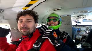 Cristian Suarez  Tandem Skydive at Skydive Indianapolis [upl. by Dduj312]