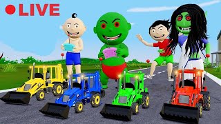 Bittu Sittu Cartoon Ep 34  Jcb Wala Cartoon  Jcb Tractor Cartoon  Gadi Wala Cartoon [upl. by Noonberg381]