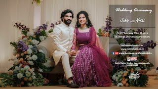 Wedding Ceremony Live Streaming of Jobin with Nithi [upl. by Russell565]