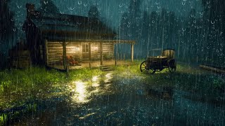 FORTES PLUIES et ORAGE pour Dormir profondément  Bruit de la Pluie devant la petite Ferme [upl. by Miriam236]