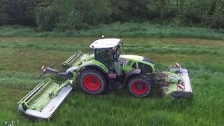 Fauchage 2020  100 CLAAS  Axion 920  Disco 3600 amp 9200 [upl. by Ayhdnas]