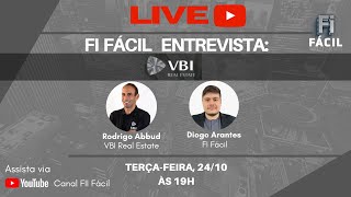 Fundos Imobiliários LIVE com Rodrigo Abbud  VBI Real Estate  PVBI11 [upl. by Chickie362]