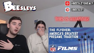 British Couple Reacts to The Flyover Americas Greatest Pregame Tradition [upl. by Llertnov]