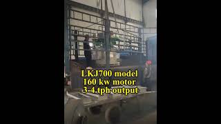 LKJ700 model wood pellet machine with permanent magnet motor [upl. by Bashemeth]