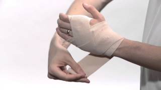 How To Wrap Wrist with ACE™ Brand Elastic Bandages [upl. by Maisie479]