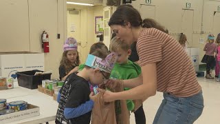 Guilford County students pack hundreds of meals for kids experiencing hunger [upl. by Zenobia]