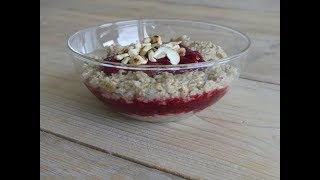 glutenfreies hafer himbeer porridge [upl. by Hernando]