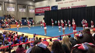 Buchanan Varsity Comp Cheer BVCC CIF INVITATIONAL 2019 [upl. by Emmaline610]