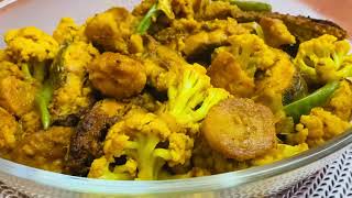 Masher Daler Bori Recipe  Bori Diye Fulkopi Recipe  Masher Bori Diye Mach Recipe [upl. by Sicard]