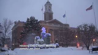 Hibbing City Council Meeting 01042023 [upl. by Dunning955]