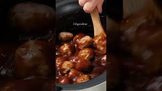 3 Ingredient  Grape Jelly Meatballs [upl. by Ashok]