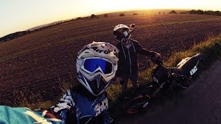 Fun on the Streets  MZ 125 SM  Yamaha YZF R125  GoPro HD Hero 3 Silver Edition [upl. by Nefets]