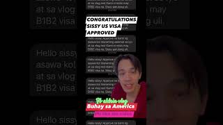 Congratulations us visa approved sila Wow pinoy shorts minivlog vlog [upl. by Freddi]