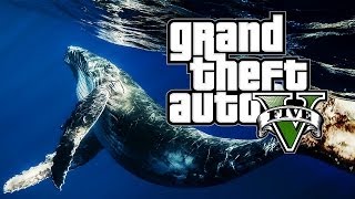 GTA V Easter Eggs Esqueleto de Baleiaazul Sea Monster Easter Egg GTA V [upl. by Wade601]